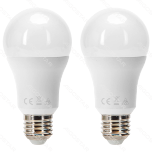 Bombilla LED A60 E27 6W 3000K (2 PIEZAS)