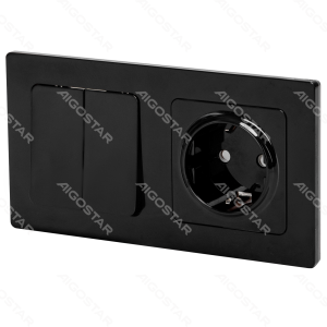 Enchufe Schuko + interruptor de 2 vías y 1 vía