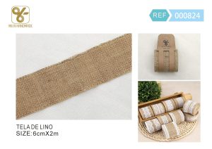ACCESORIO DE LINO PARA MANUALIDADES 6 CM X 2 M