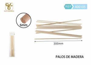PALOS PARA MANUALIDADES 6 X 300 MM
