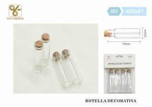 BOTELLA DE VIDRIO PARA MANUALIDADES