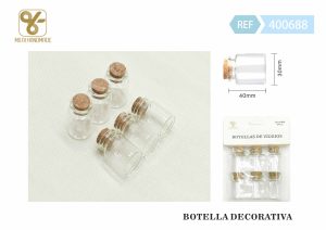 BOTELLA DE VIDRIO PARA MANUALIDADES