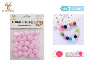 BOLITAS DE POMPOM DE 2 CM