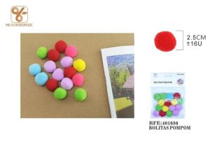 BOLITAS DE POMPOM 2,5 CM