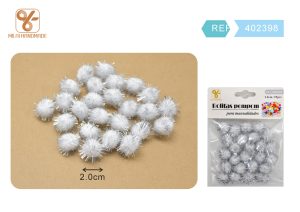 BOLITAS DE POMPOM DE 2 CM