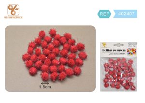 BOLITAS DE POMPOM DE 1,5 CM