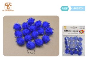 BOLITAS DE POMPOM 2,5 CM