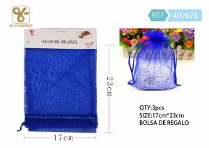 BOLSA DE ORGANZA 17 X 23 CM 3 PIEZAS