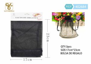 BOLSA DE ORGANZA 17 X 23 CM 3 PIEZAS