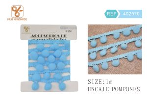 ENCAJE DE POMPOM