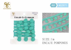 ENCAJE DE POMPOM