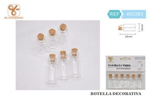 BOTELLA DE VIDRIO PARA MANUALIDADES