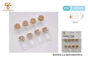 BOTELLA DE VIDRIO PARA MANUALIDADES