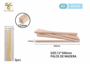 PALOS PARA MANUALIDADES 12 X 12 X 300 MM