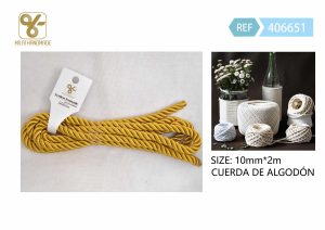 CORDON TRENZADO PARA MANUALIDADES 10 MM X 2 M