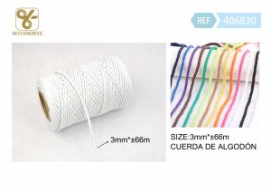 CUERDA DE ALGODÓN 3 MM