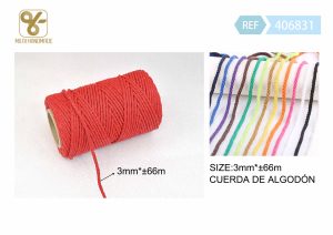 CUERDA DE ALGODÓN 3 MM