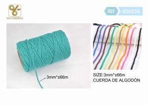 CUERDA DE ALGODÓN 3 MM