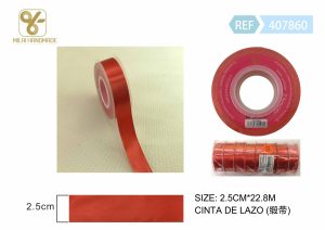 CINTA DE REGALO 2,5 CM X 22,8 M