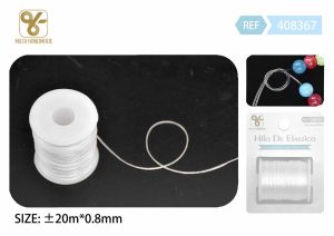 HILO DE ELASTICO 0,8 MM X 20 M