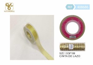 CINTA DE REGALO 1,5 CM X 16 M