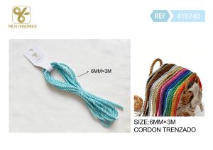 CORDON TRENZADO 6 MM X 3M