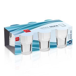 VASOS SILVIA 27 CL 6 UNIDADES
