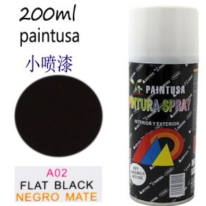 PINTURA SPRAY 200 ML NEGRO MATE