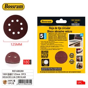 HOJA DE LIJA CIRCULAR