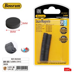 IMAN 3 X 8 MM 35 PIEZAS