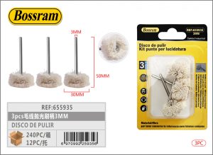 DISCO DE PULIR 3 MM 3 PIEZAS