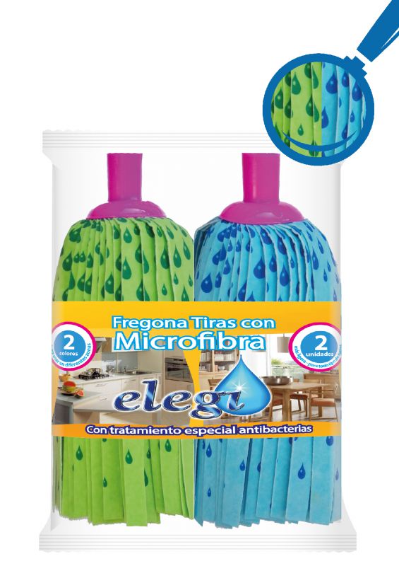 FREGONA ELEGI TIRAS ANTIBACTERIAS 2 UDS.