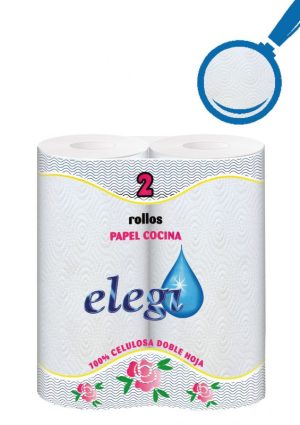 PAPEL DE COCINA ELEGI 2 ROLLOS 40 SERVICIOS C/UNO