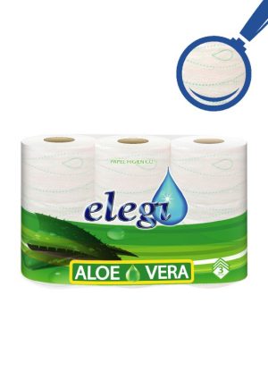 PAPEL HIGIENICO ELEGI 6R 3C 23 MTS ALOE VERA