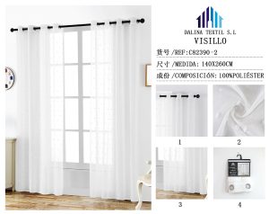 CORTINA DE COCINA BORDADOS 100% POLIESTER 140 X 260 CM