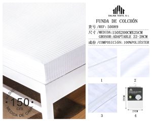 FUNDA DE COLCHON  150 X 200 X 25 CM