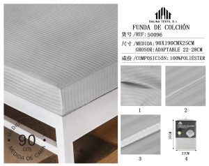 FUNDA DE COLCHON 90 X 190 X 25 CM