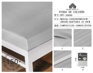 FUNDA DE COLCHON  150 X 200 X 25 CM