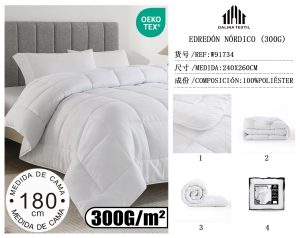 EDREDÓN NÓRDICO MEDIDA DE CAMA  180 CM