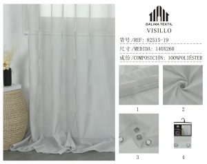 CORTINA DE COCINA BORDADOS 100% POLIESTER 140 X 260 CM