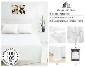 SABANA ENCIMERA MEDIDA DE CAMA 100 / 105 CM