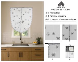 CORTINA DE COCINA 90 X 140 CM