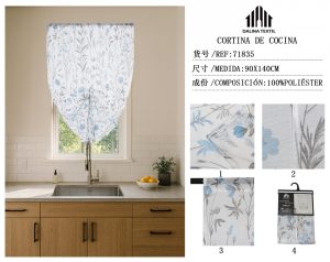 CORTINA DE COCINA 90 X 140 CM