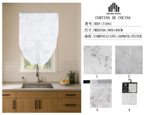CORTINA DE COCINA 90 X 140 CM