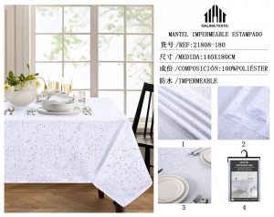 MANTEL IMPERMEABLE ESTAMPADO 140 X 180 CM