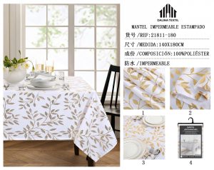 MANTEL IMPERMEABLE ESTAMPADO 140 X 180 CM