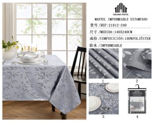 MANTEL IMPERMEABLE ESTAMPADO 140 X 240 CM