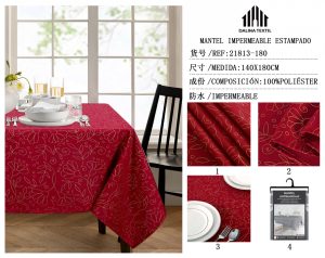 MANTEL IMPERMEABLE ESTAMPADO 140 X 180 CM