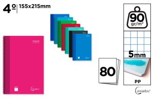 CUADERNO ESP T. PP 4º 5X5 80H 90G