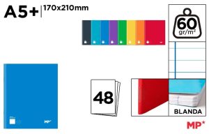 CUADERNO GRAPADO A5+ HORI 48H 60G
